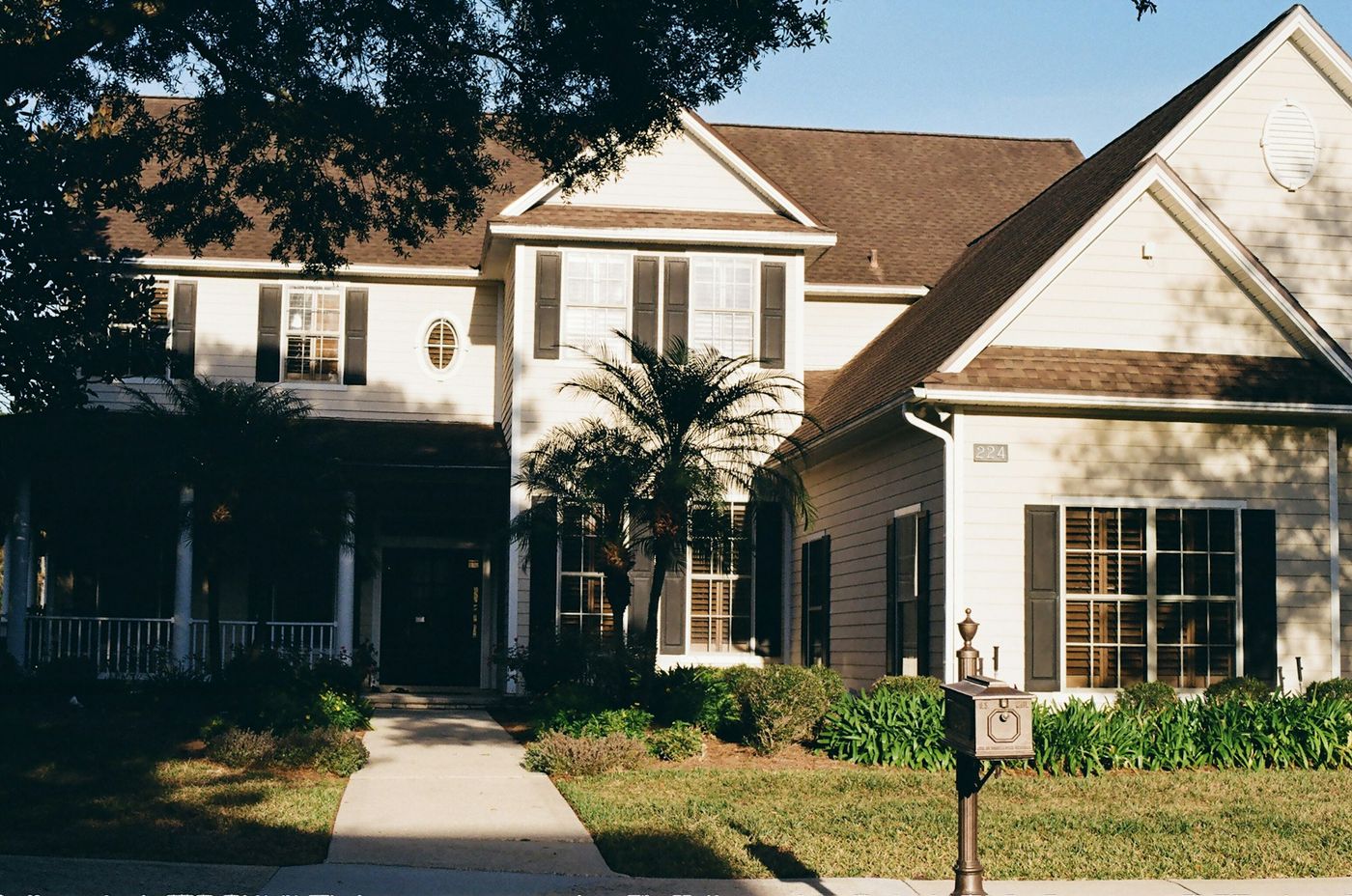 Modern Archer Lodge home during a property cleanup