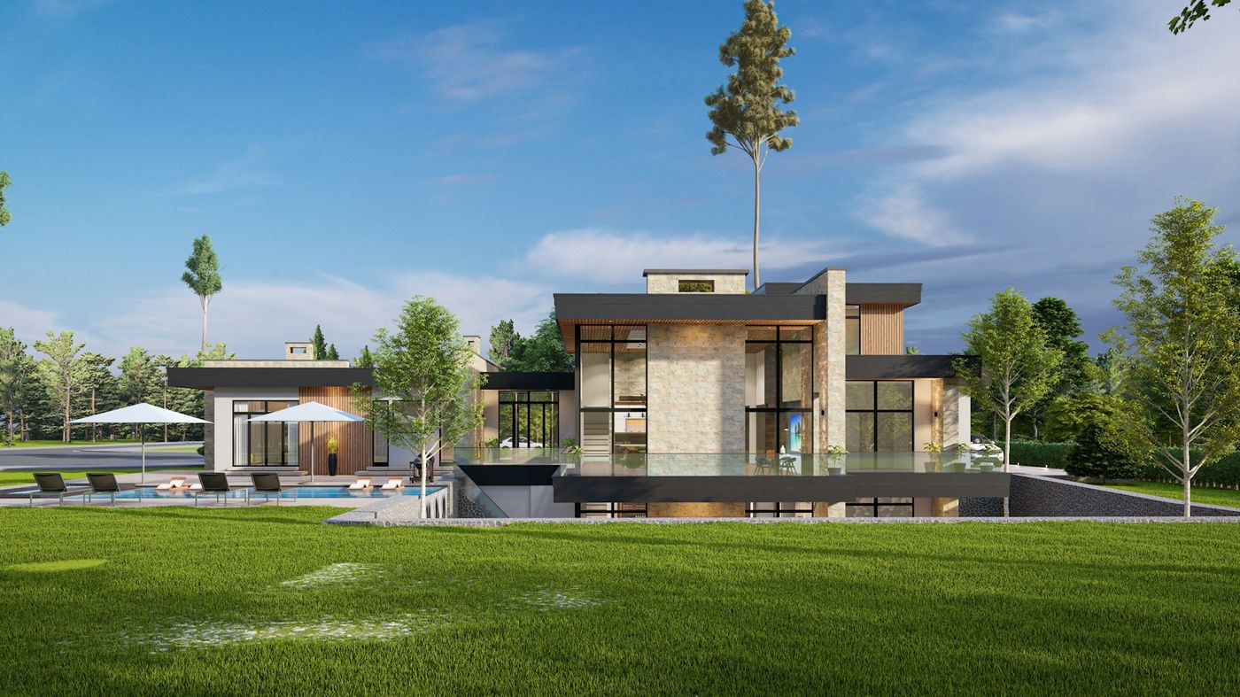 An upscale residential home in Cary, NC