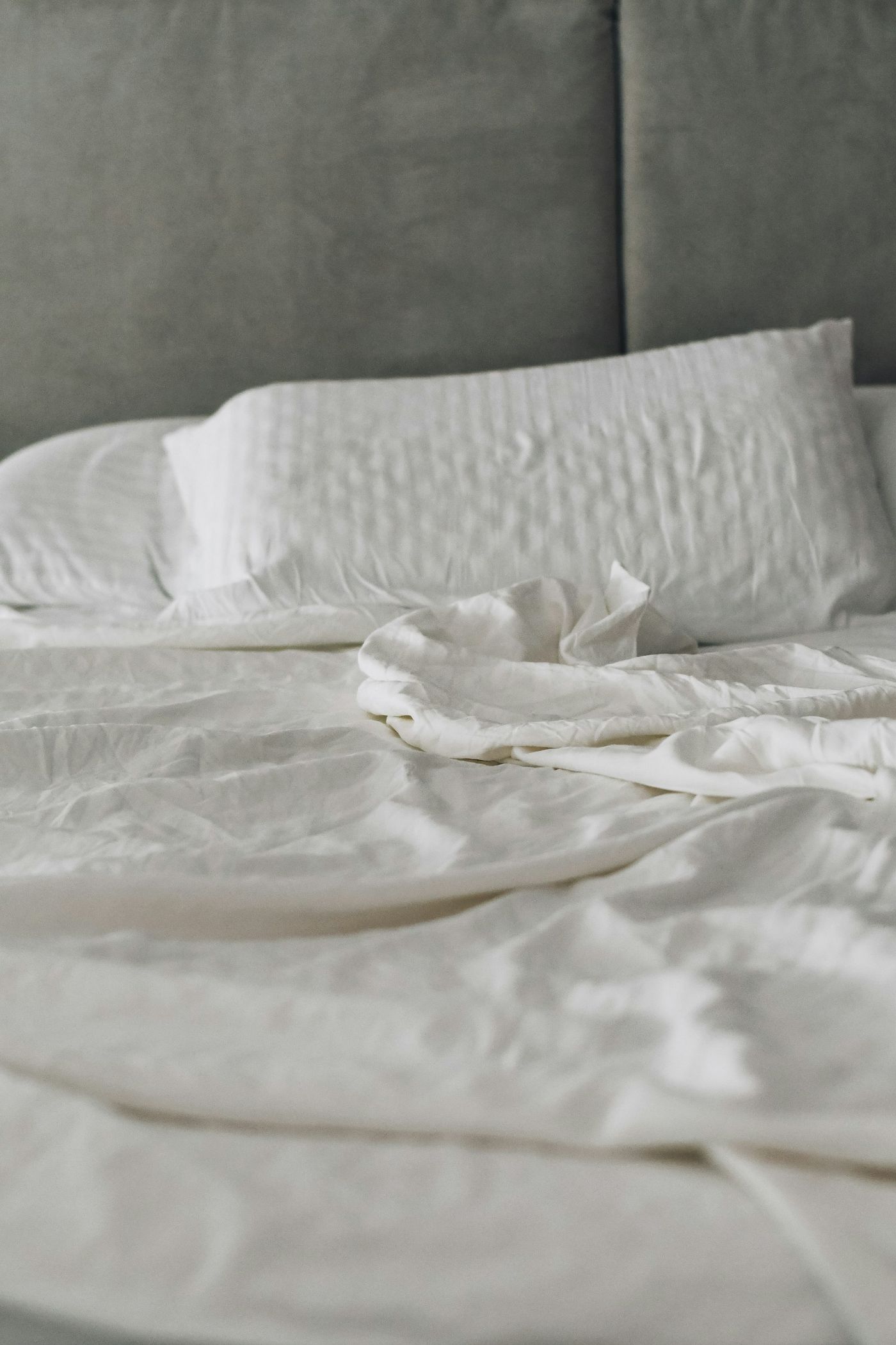 Refreshed, mattress-free bedroom