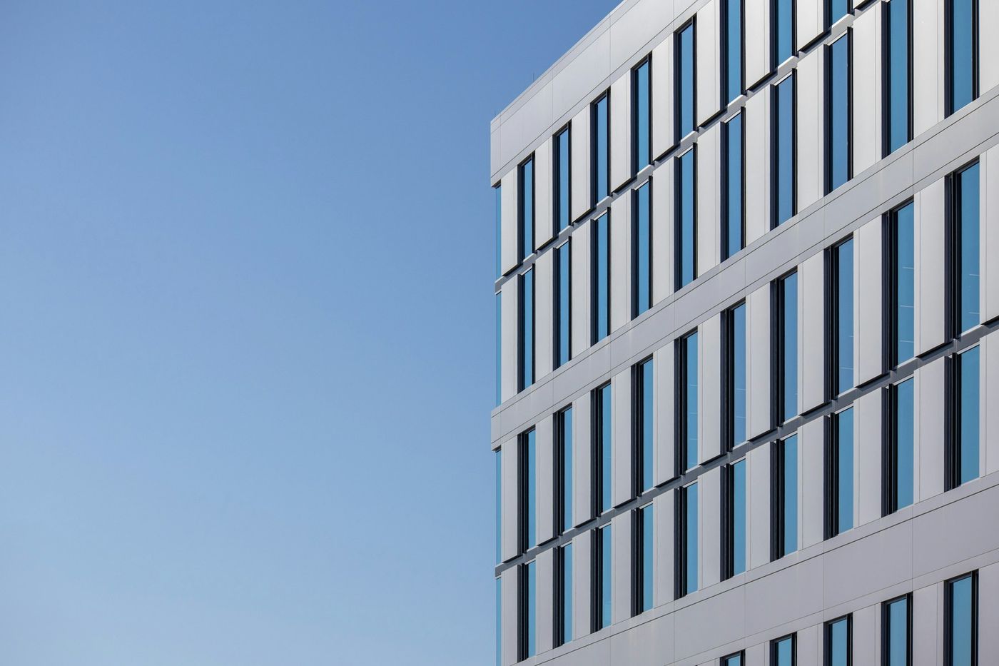 A modern commercial office building