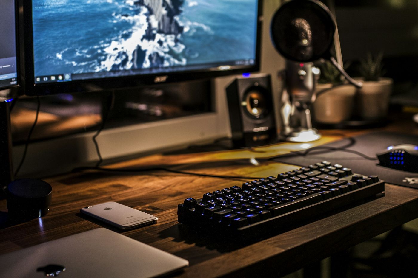 A modern technology workspace